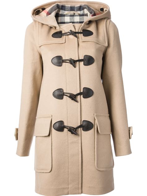 burberry brit hooded wool duffle coat|burberry double breasted trench coat.